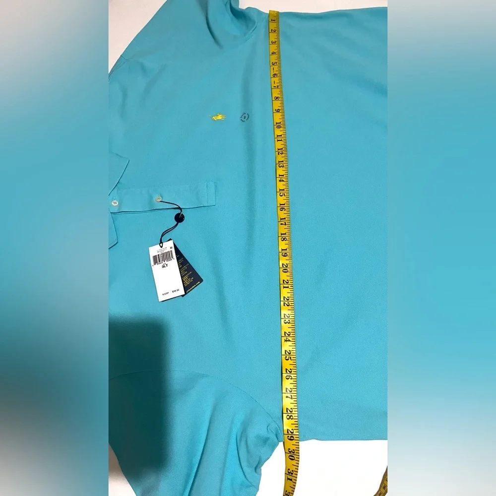 Polo by Ralph Lauren Men's Aqua Polo Shirt